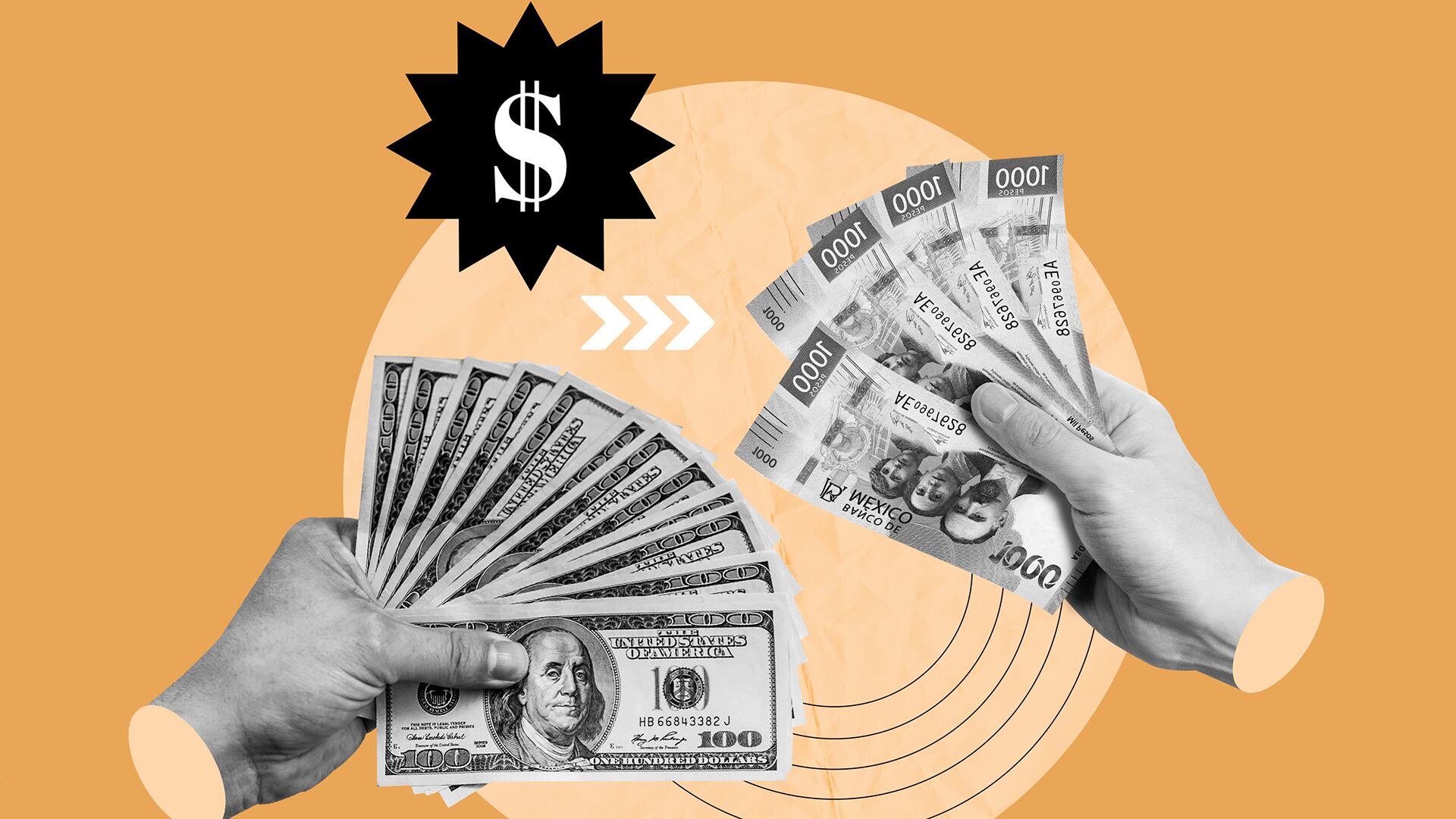 Remesas dólares pesos