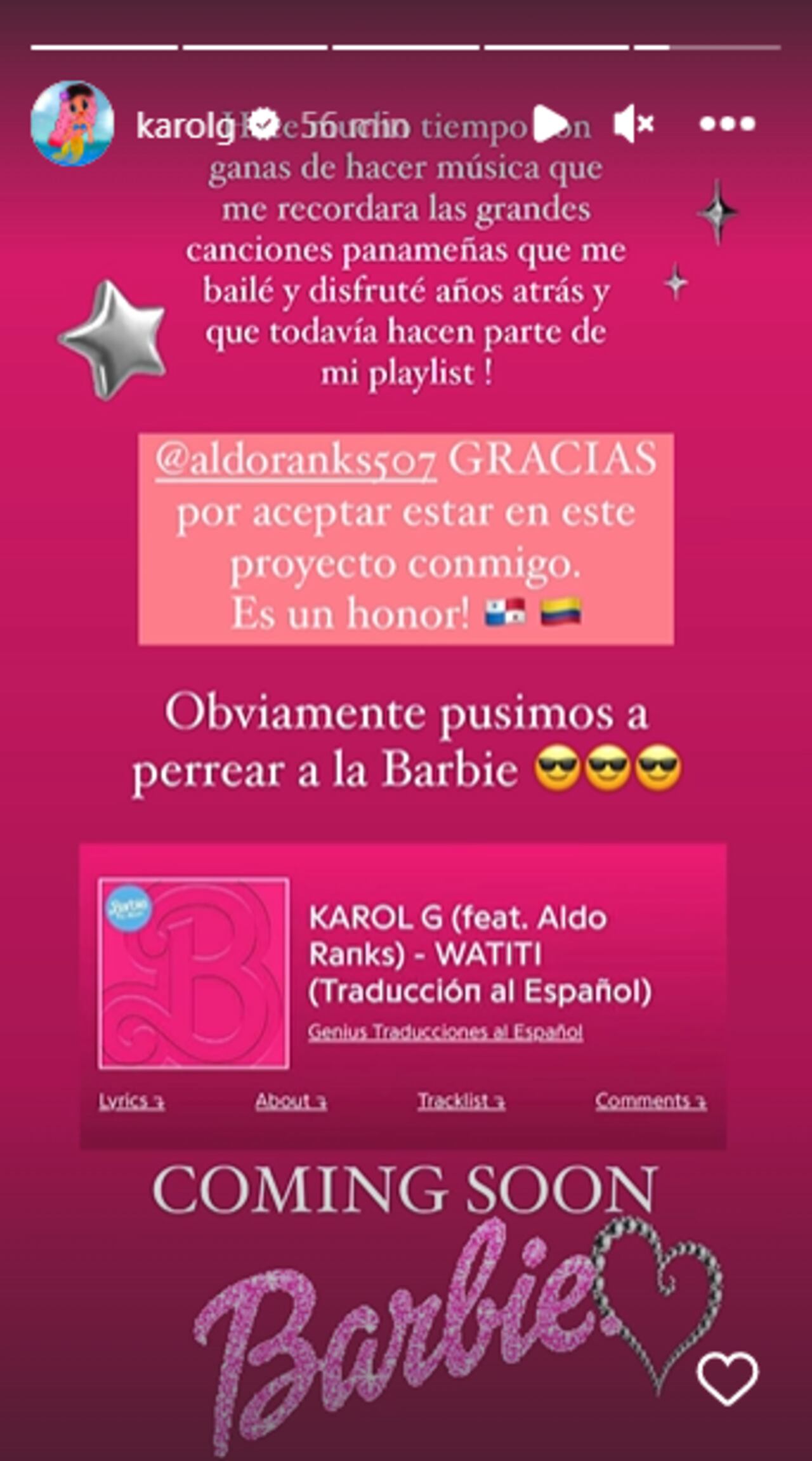 Foto: Instagram @karolg.