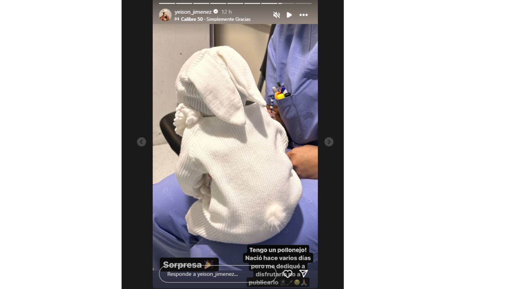 Con emotivo mensaje, Yeison Jiménez confirmó el nacimiento de su hijo, después de tenerlo en sus brazos varios días en privado