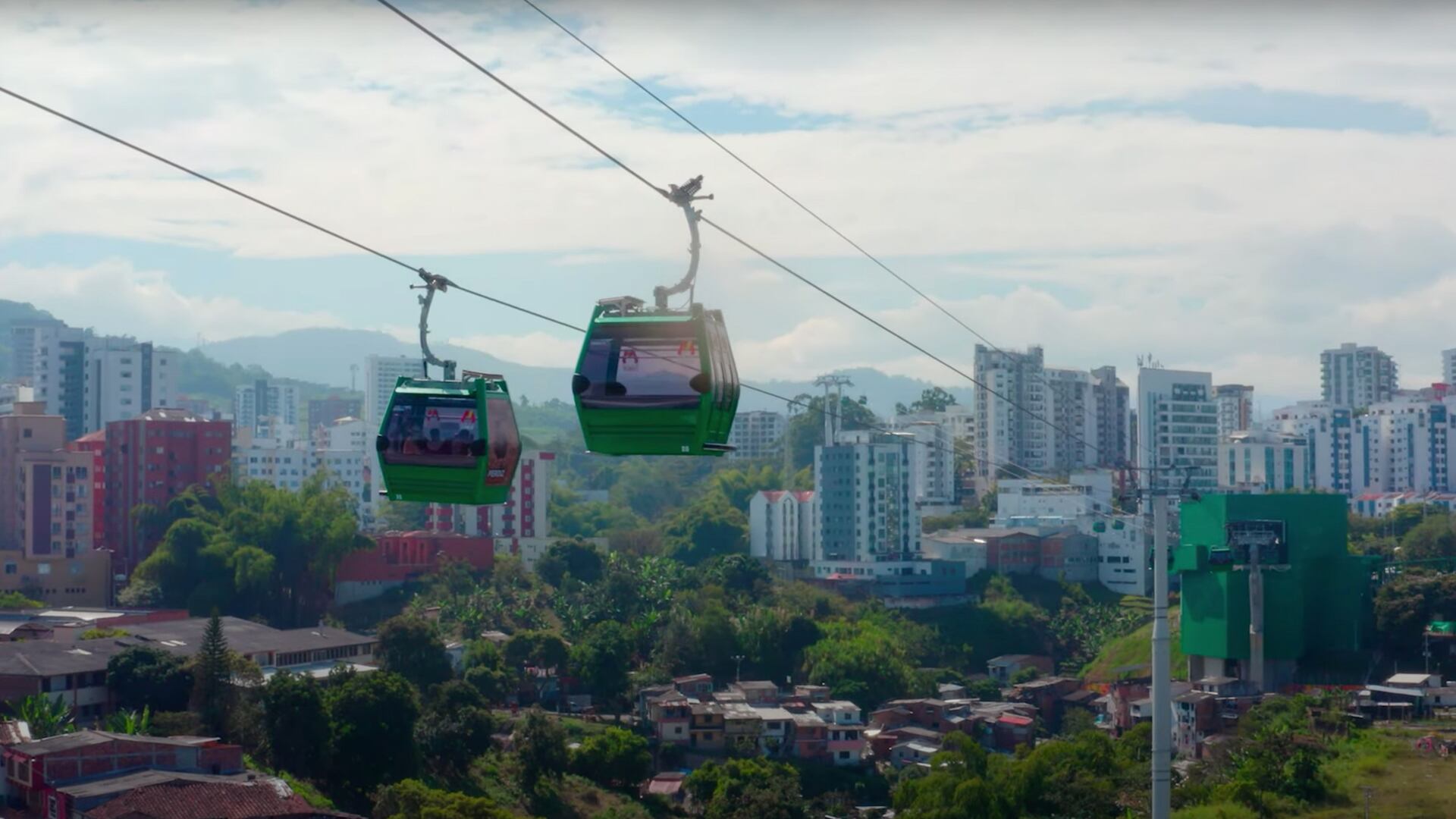 El Megacable de Pereira es el cable aéreo más largo de Colombia: mide 3,4 kilómetros.