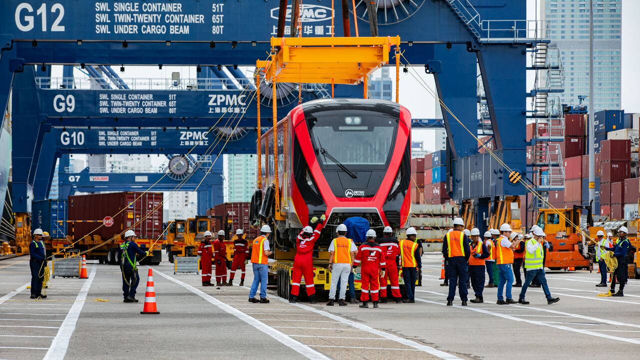 Vagones del Metro de Bogotá. Imagen de referencia.
