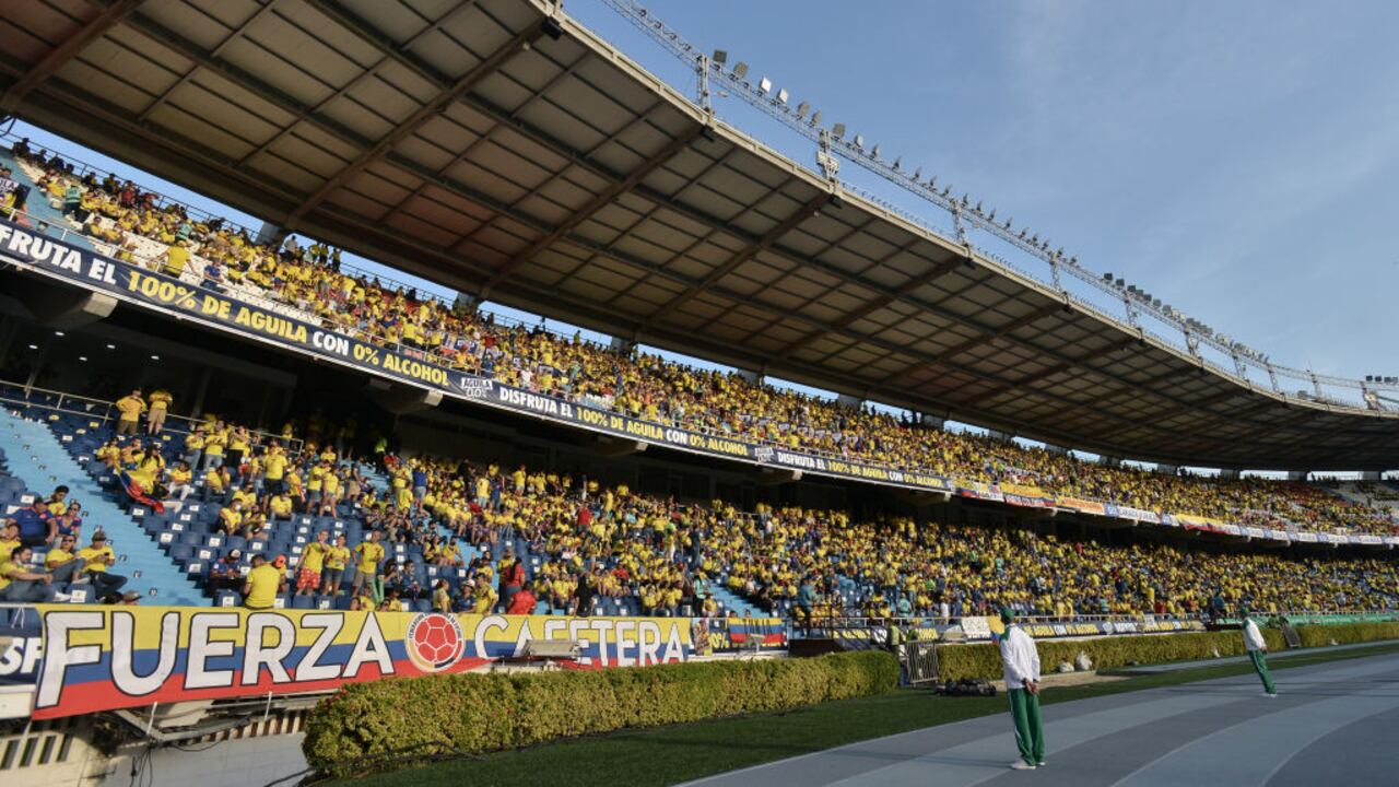 Estadio Metropolitano durante partido de la Selección Colombia.