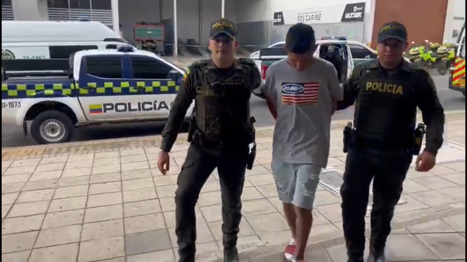 El delincuente fue capturado tras la activación de un plan candado.