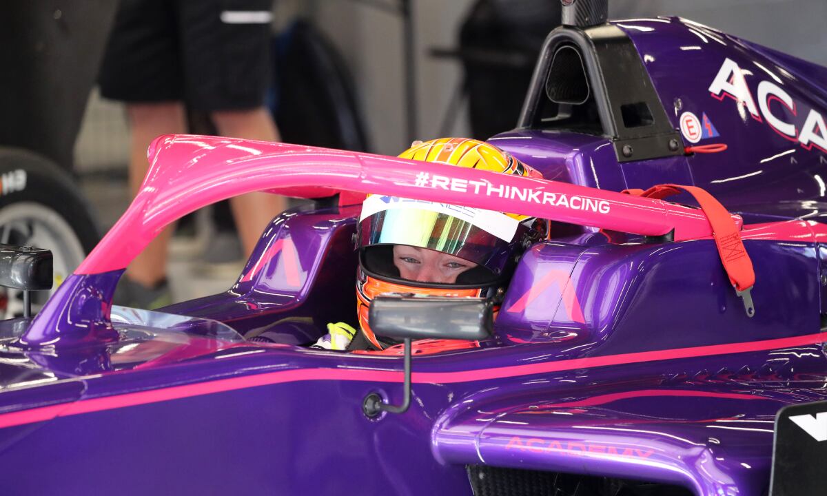 Lena Buhler, from Rethink Racing, during the W Series testing at the Barcelona-Catalunya Circuit, in Barcelona, on 03th March 2022. (Photo by Getty Images/Joan Valls/Urbanandsport /NurPhoto)