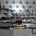 Armamento y equipos de interceptación decomisados a Los Pachenca en el operativo contra alias Cholo.