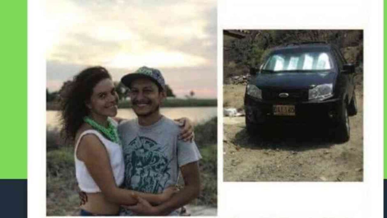 Nathalia Jiménez y Rodrigo Monsalve desaparecieron desde el pasado 20 de enero en Santa Marta. Foto: Fundación Natura.
