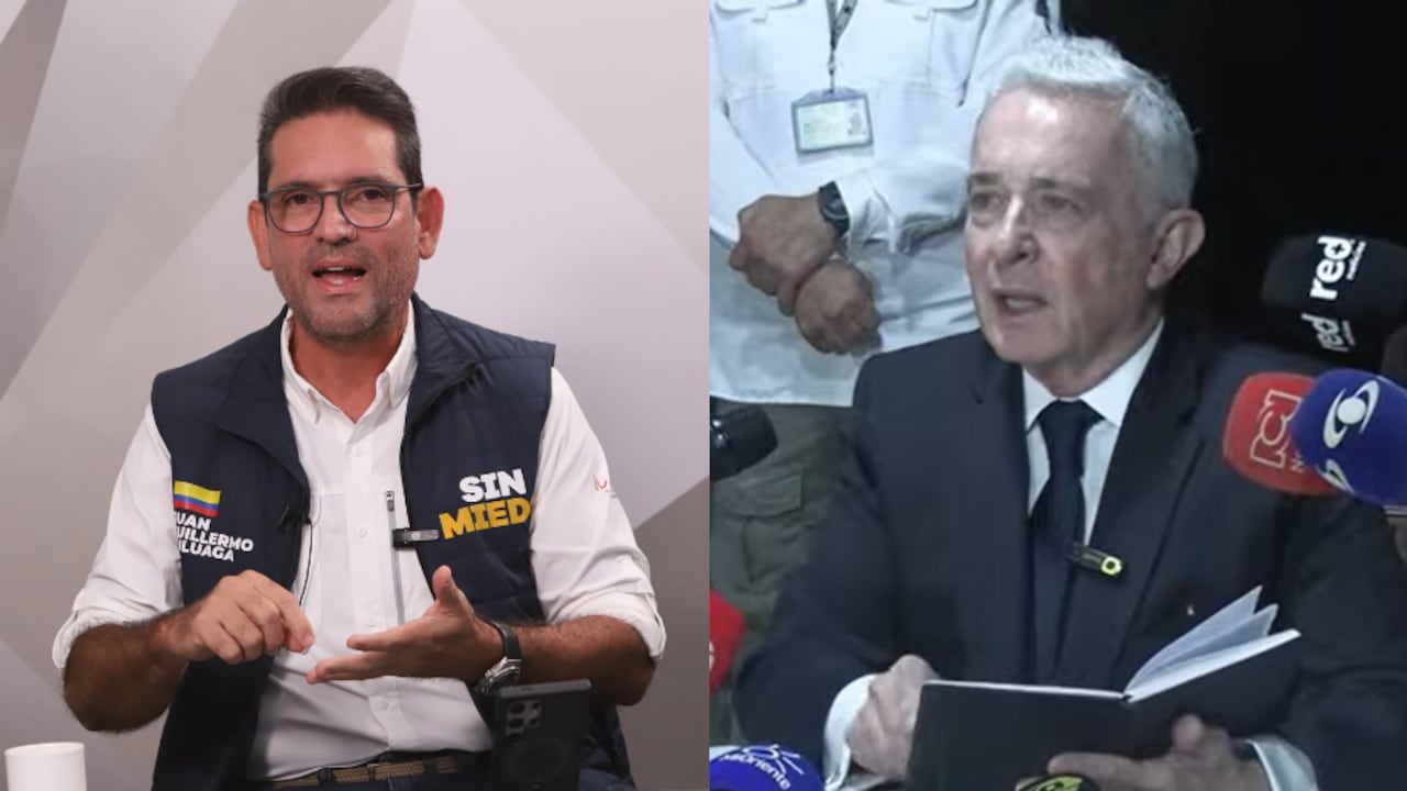 Juan Guillermo Zuluaga, exgobernador del Meta, y el expresidente Álvaro Uribe.