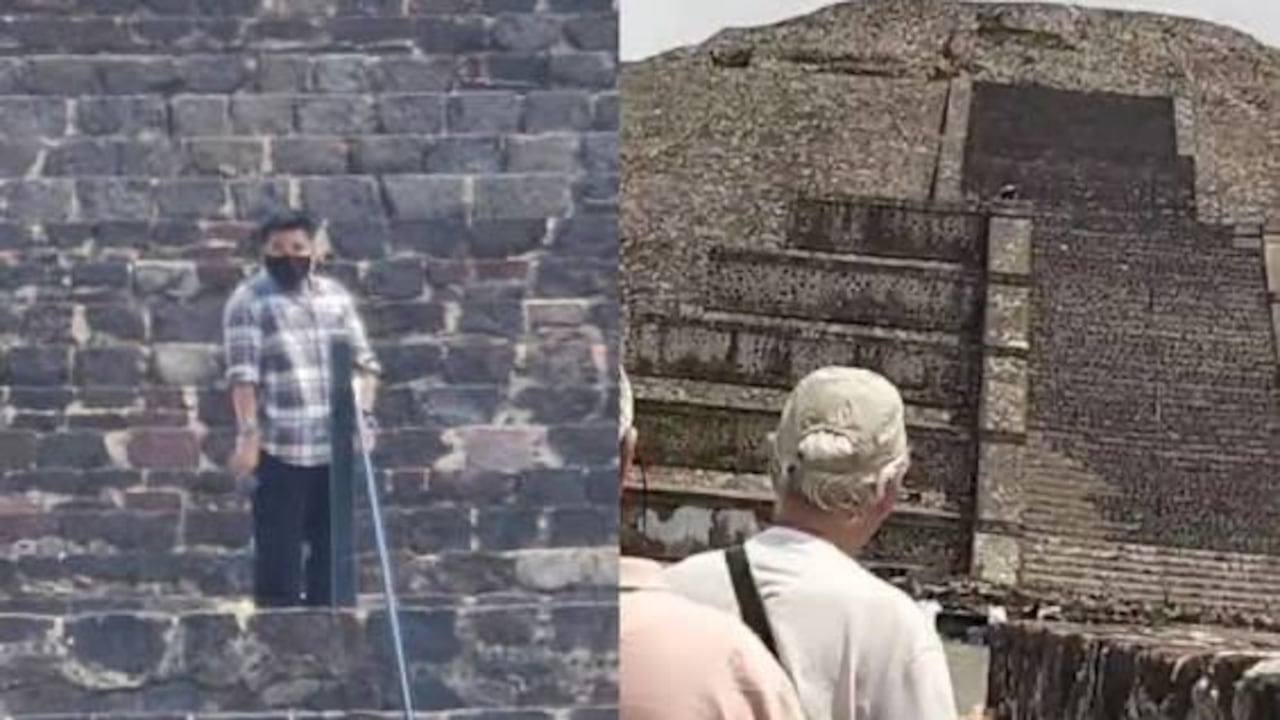 Los turistas que visitaban las pirámides vivieron momentos de pánico .