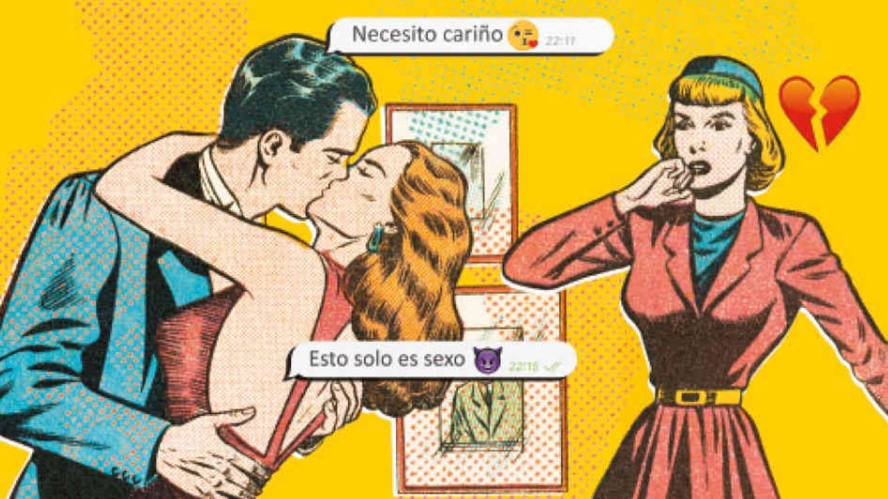 Los hombres hoy tienen una gran oferta de porno con la que pueden solucionar la falta de sexo en el matrimonio. Pero no sucede lo mismo con la falta de afecto. Por eso lo buscan fuera.