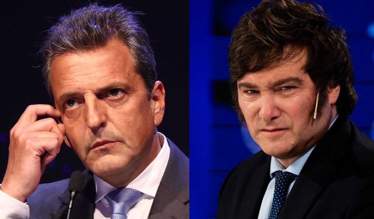 Sergio Massa y Javier Milei