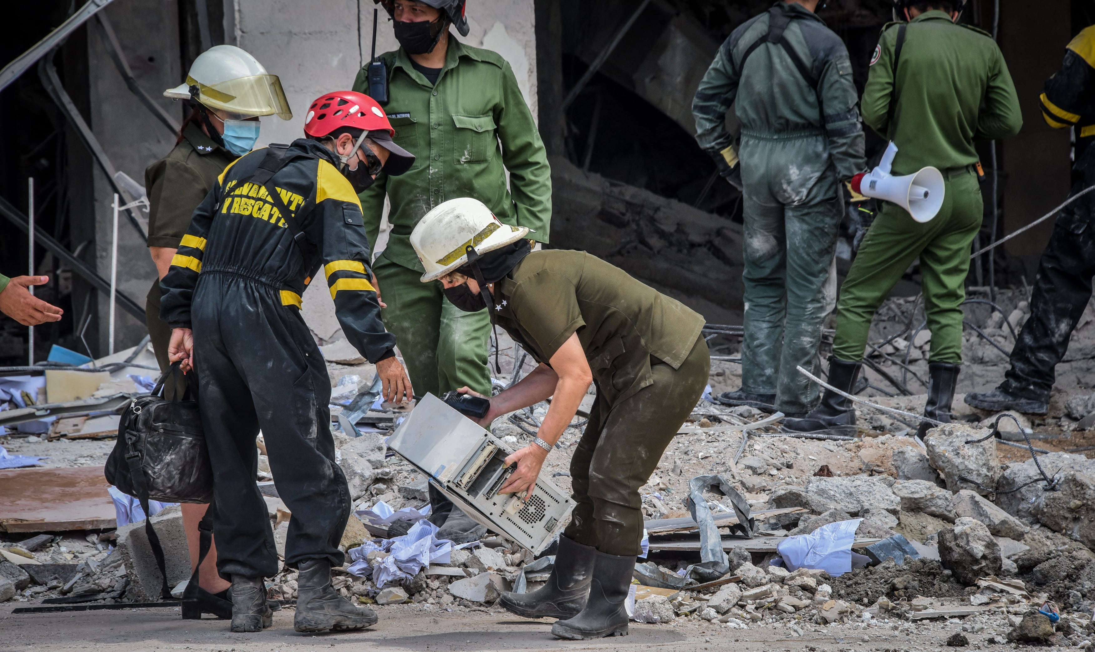 Explosión en hotel  Saratoga de La Habana - Cuba (Photo by ADALBERTO ROQUE / AFP)