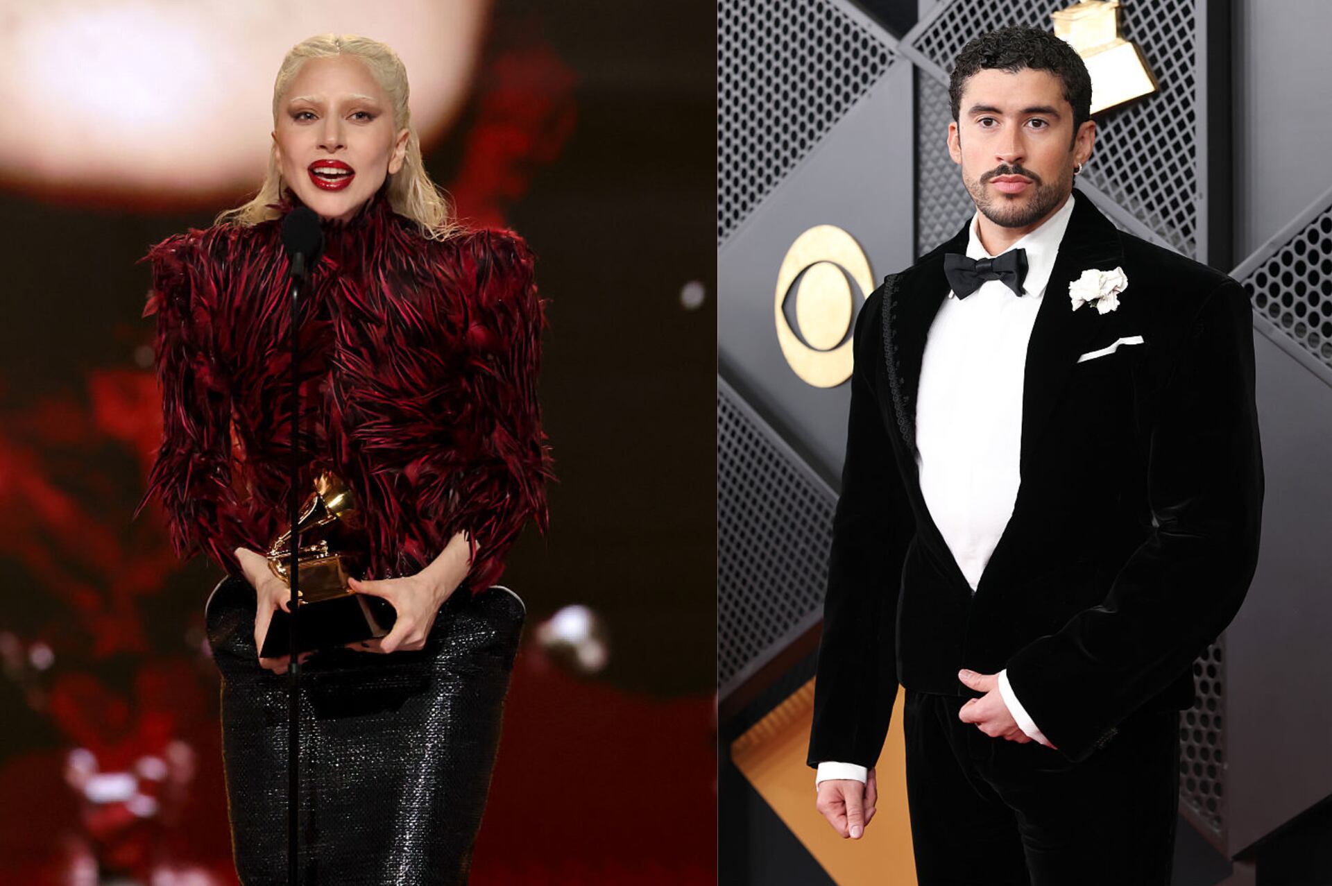 Lady Gaga dijo que Bad Bunny es un “líder” y lo halagó tras llevarse el mayor galardón de los Premios Grammy: “Muy inspirador”