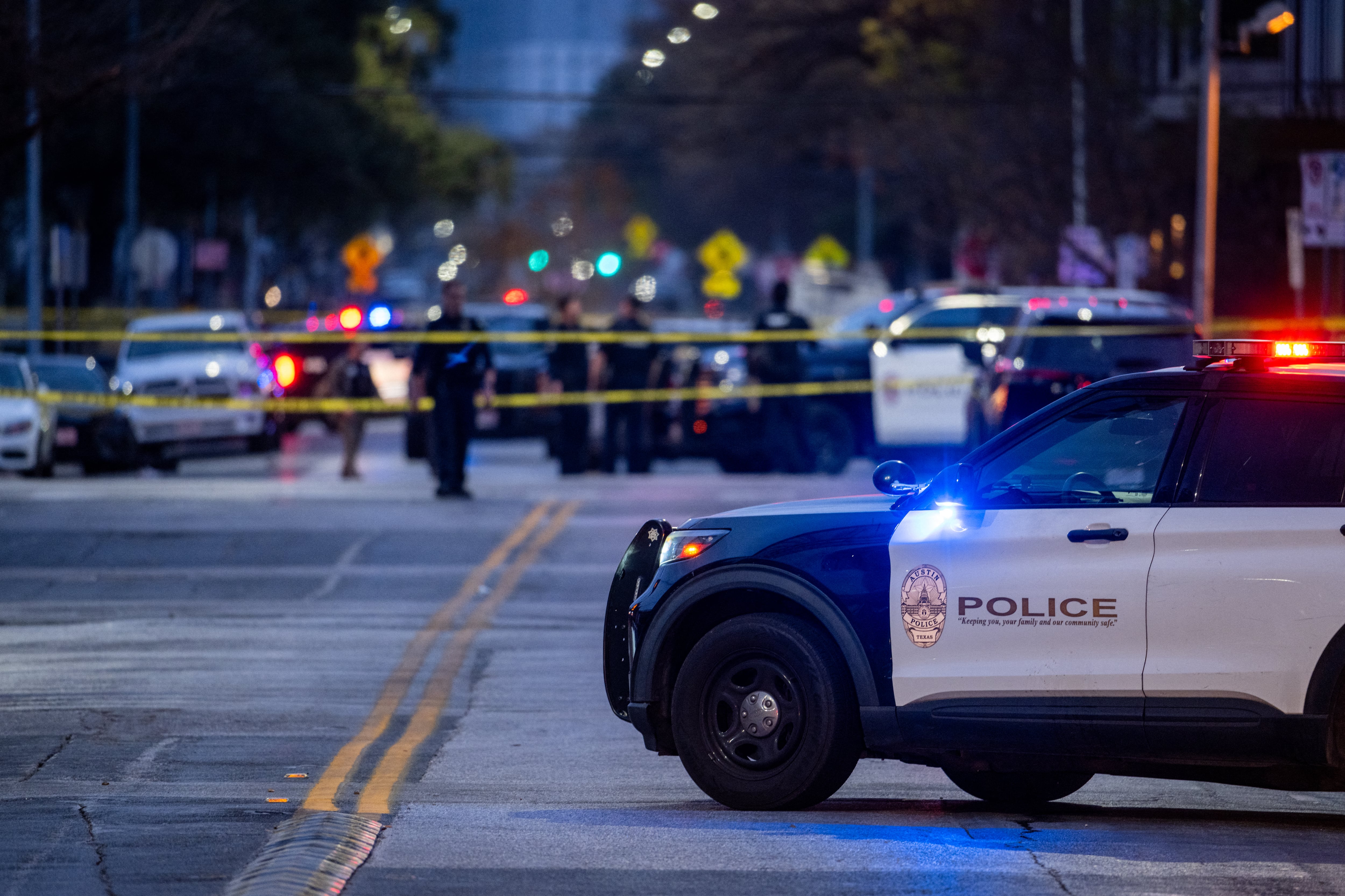 Policía de Estados Unidos acordona una zona tras un tiroteo. Imagen de referencia.