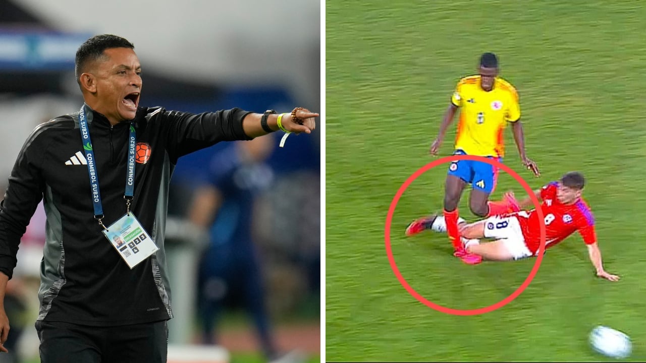 La falta que terminó condicionando el Colombia vs. Chile por el Sudamericano Sub 20.