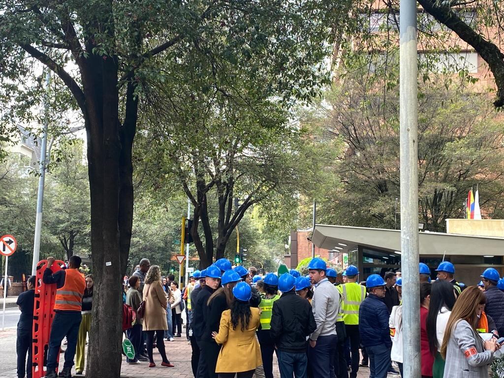 El simulacro de evacuación se realiza en todo el país. sismo temblor evacuación ungr