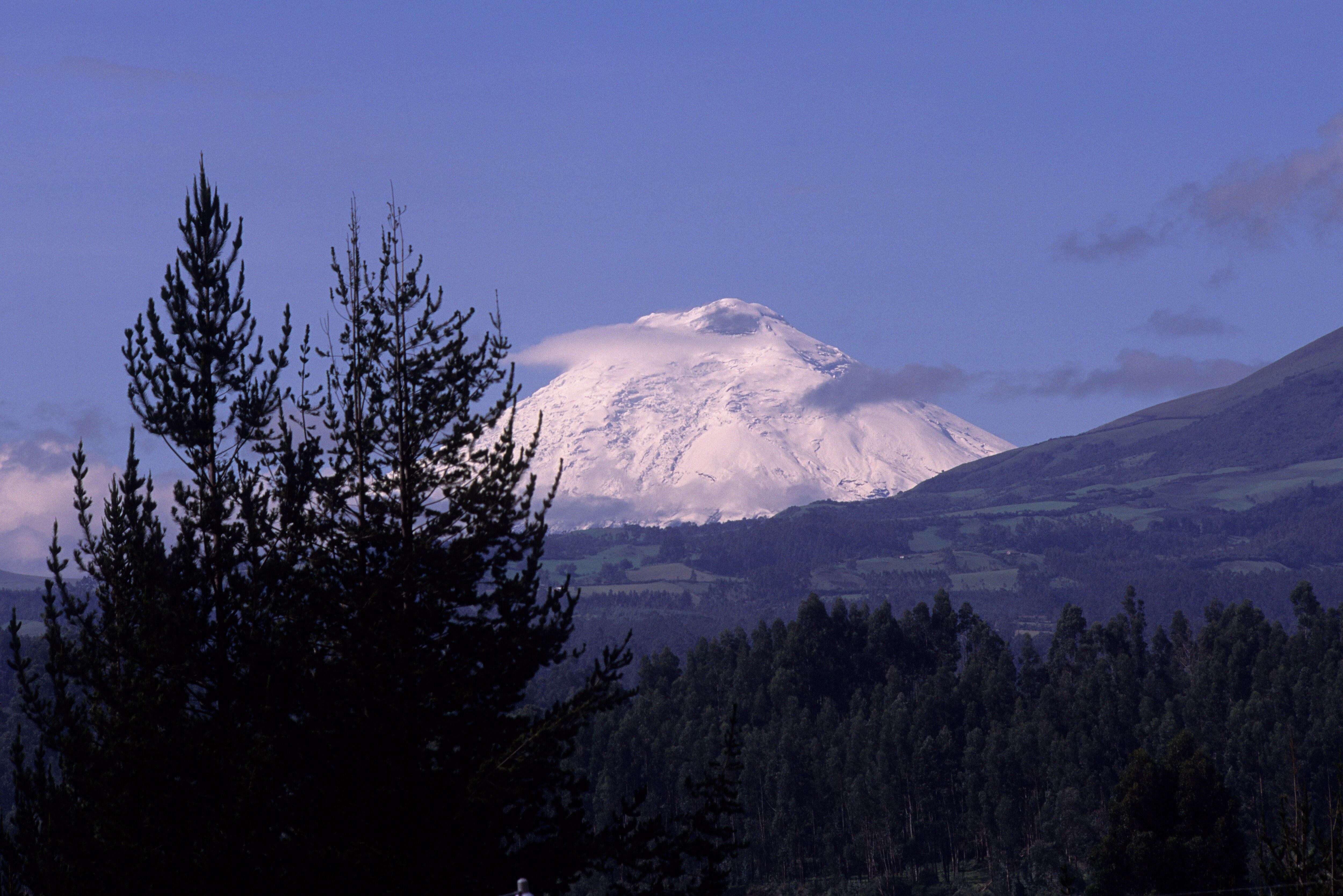 Vista del volcán Cotopaxi, Ecuador