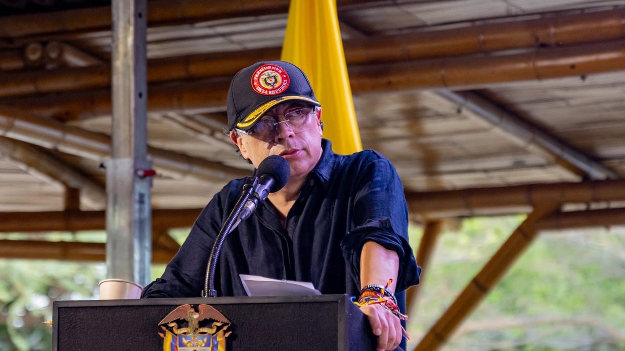 El presidente Gustavo Petro, el 7 de mayo de 2026 en Riohacha, La Guajira.