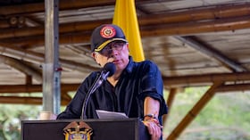 El presidente, Gustavo Petro, el 7 de mayo de 2026 en Riohacha, La Guajira