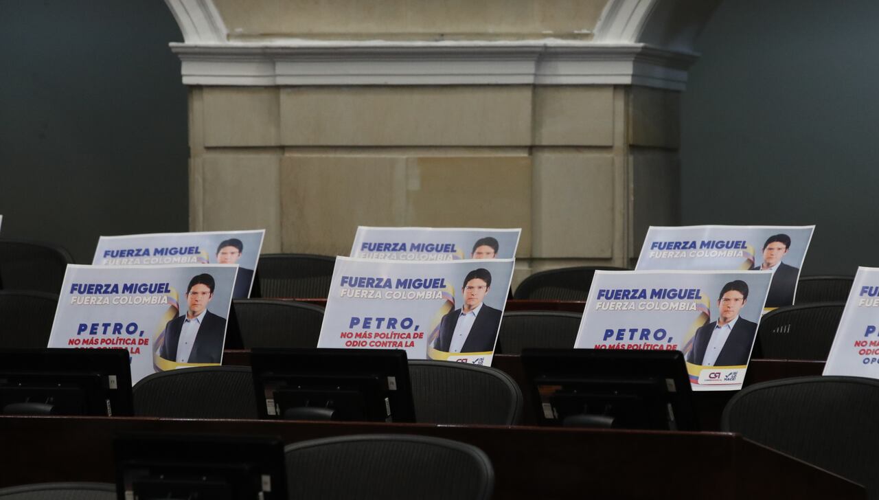 Curul del Senador Miguel Uribe Turbay