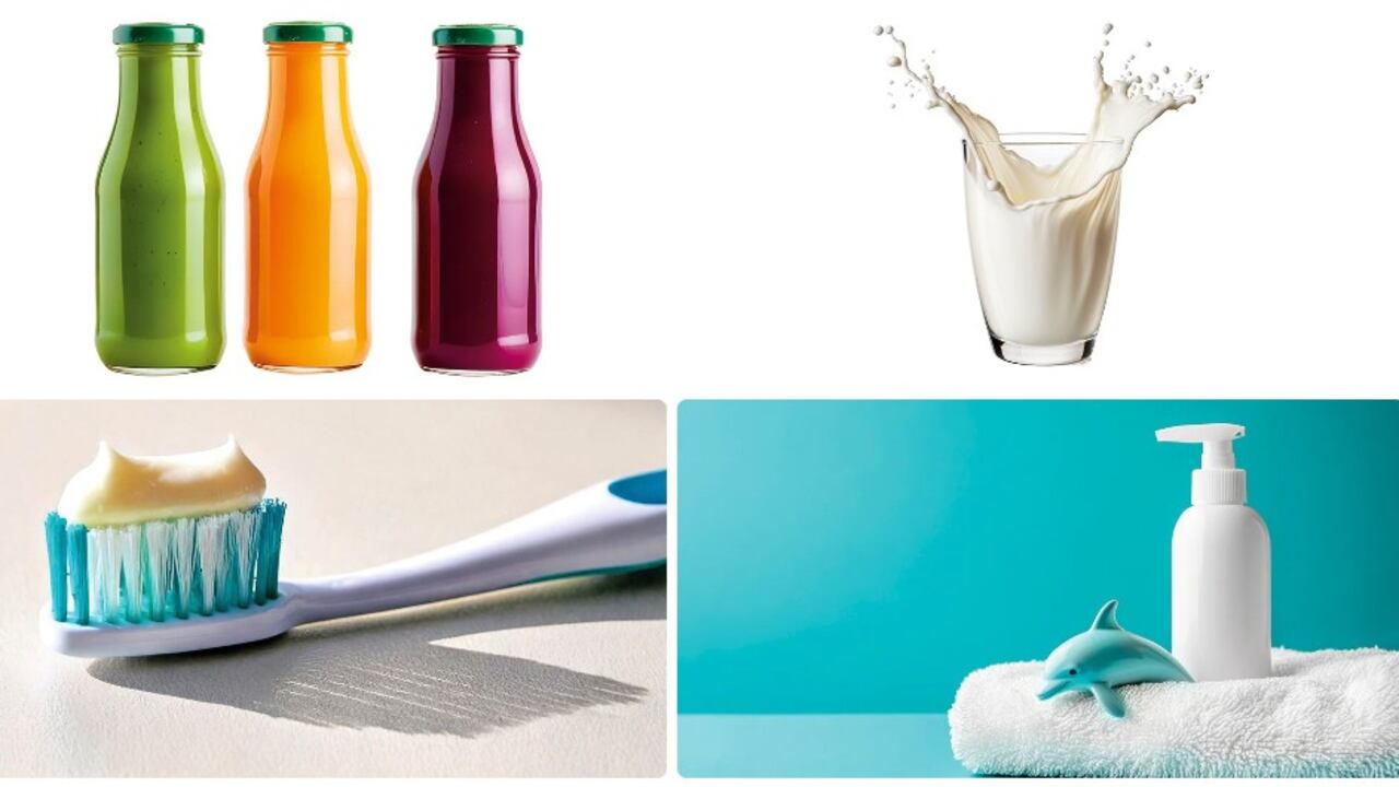 Top of mind de niños en jugos, leches, cremas dentales y jabones.