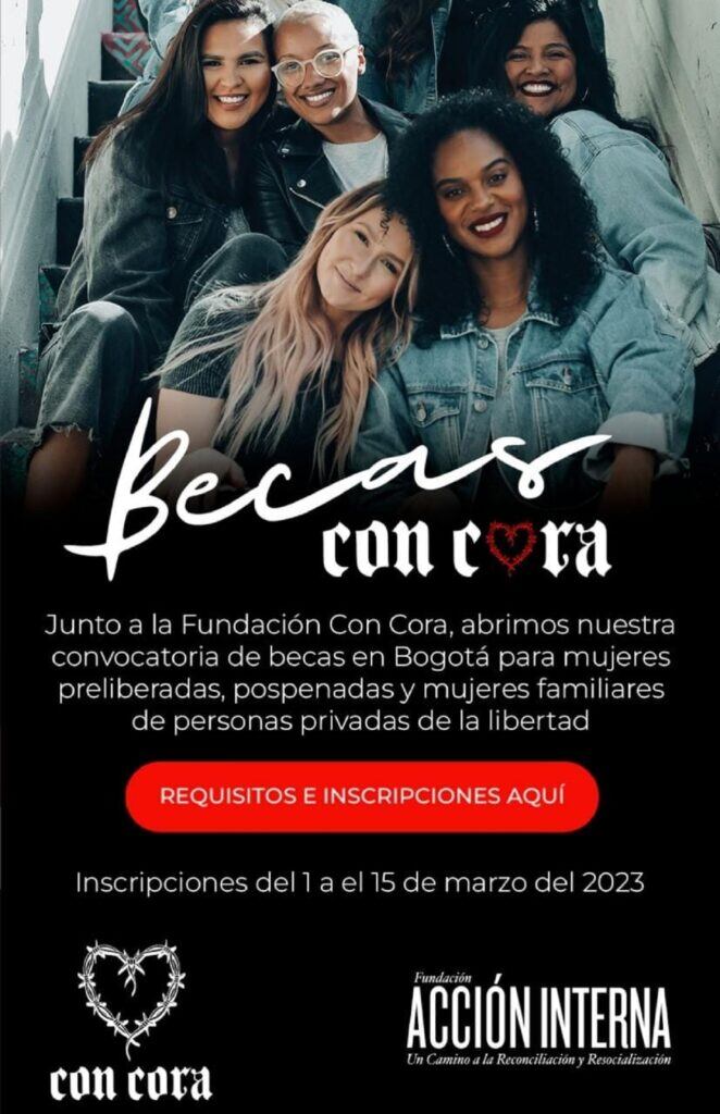 Becas 'Con Cora', programa liderado por las fundaciones de Johanna Bahamón y Karol G.