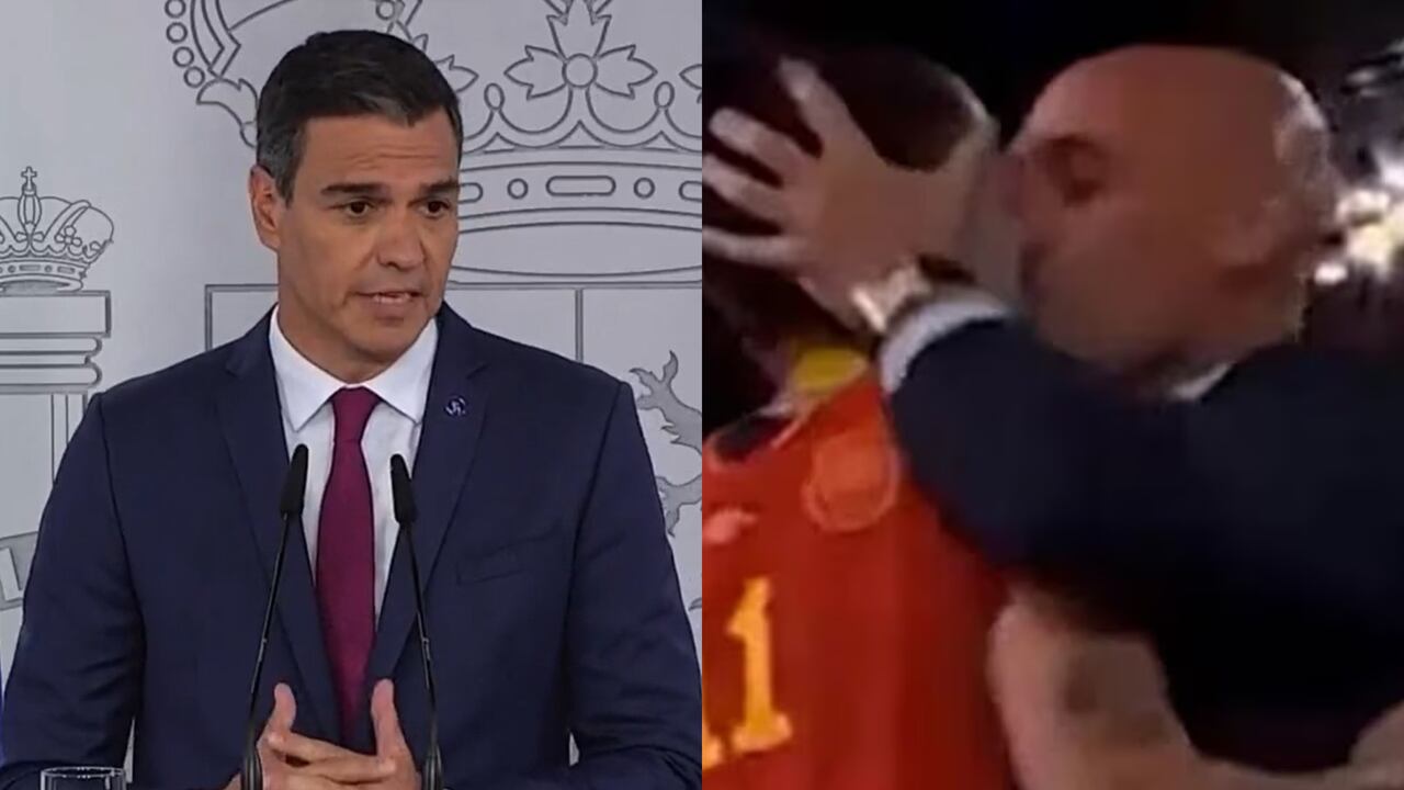 Pedro Sánchez, presidente del gobierno español, habló del beso de Luis Rubiales a Jenni Hermoso.