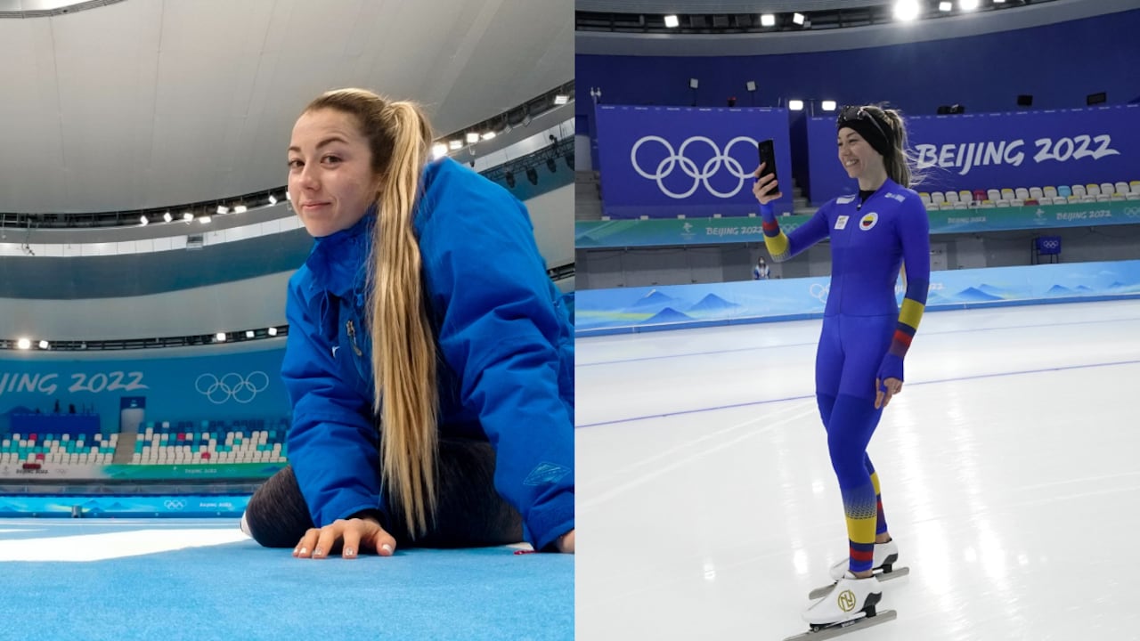 Laura Gómez en los Juegos Olímpicos de Invierno. Foto: Comité Olímpico Colombiano//AP/Gerald Herbert
