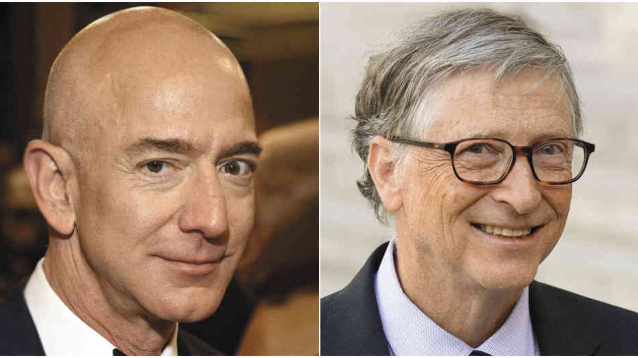 Jeff Bezos y Bill Gates.