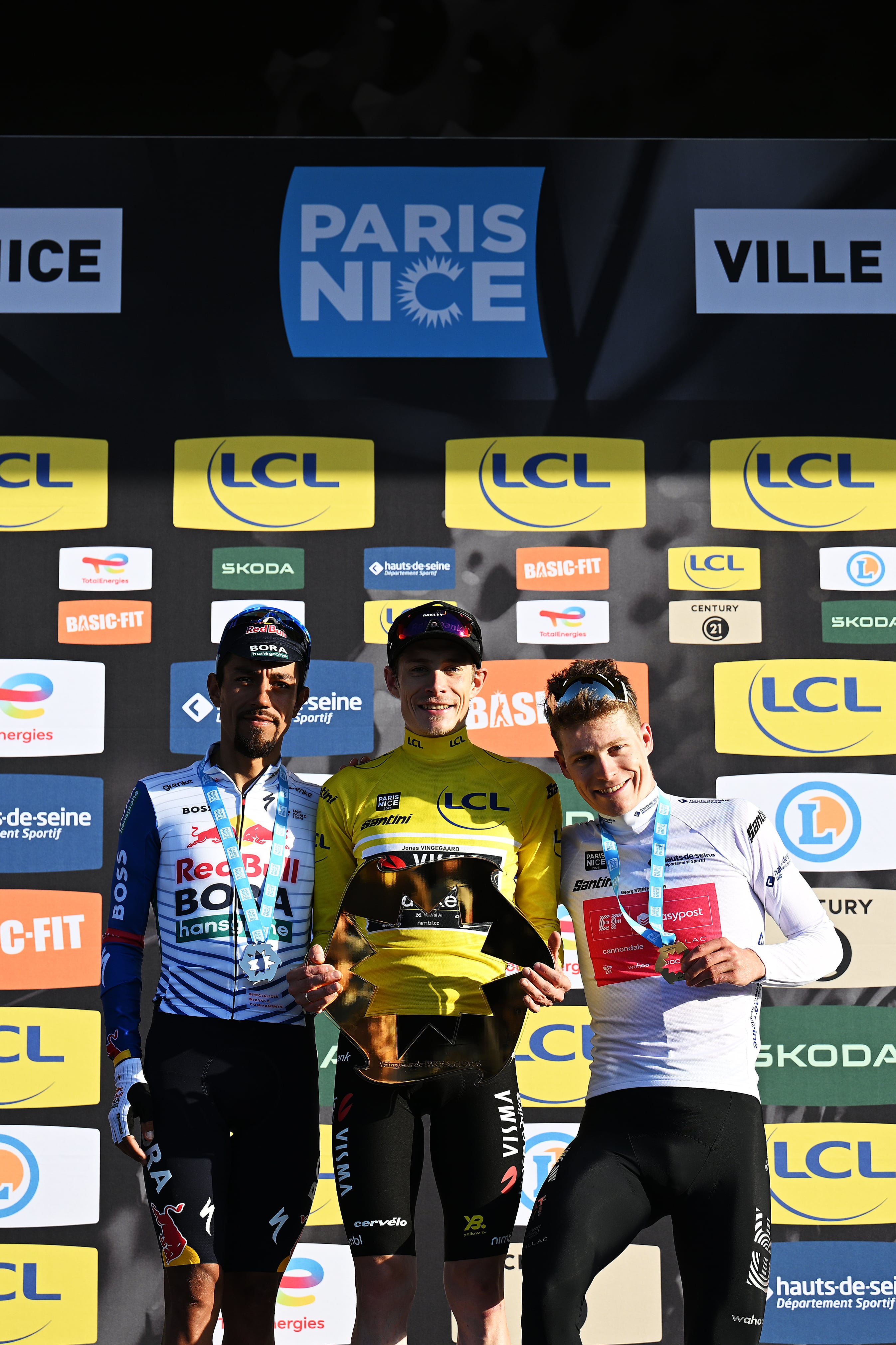 Así quedó el podio de la edición 84 de la París-Niza 2026