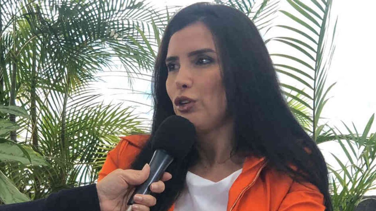 Aida Merlano, excongresista, desde su sitio de reclusión en Caracas