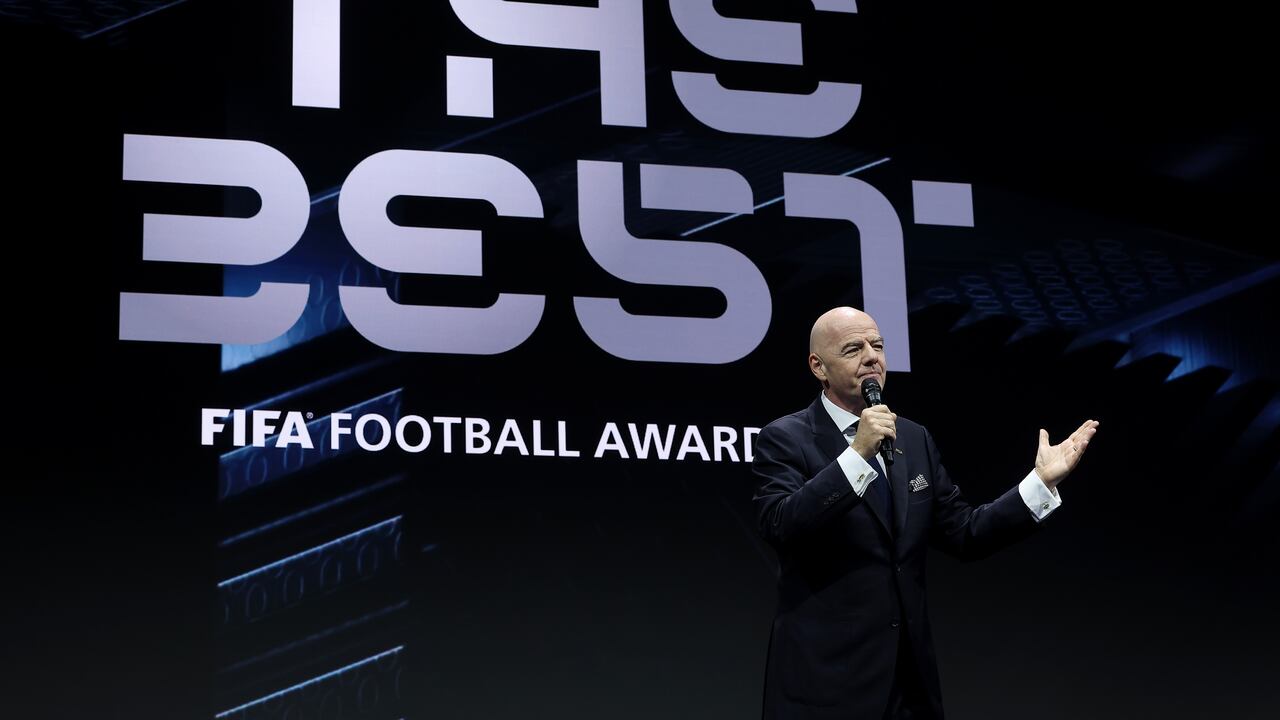 Gianni Infantino, presidente de FIFA, en la gala de los premios The Best 2025