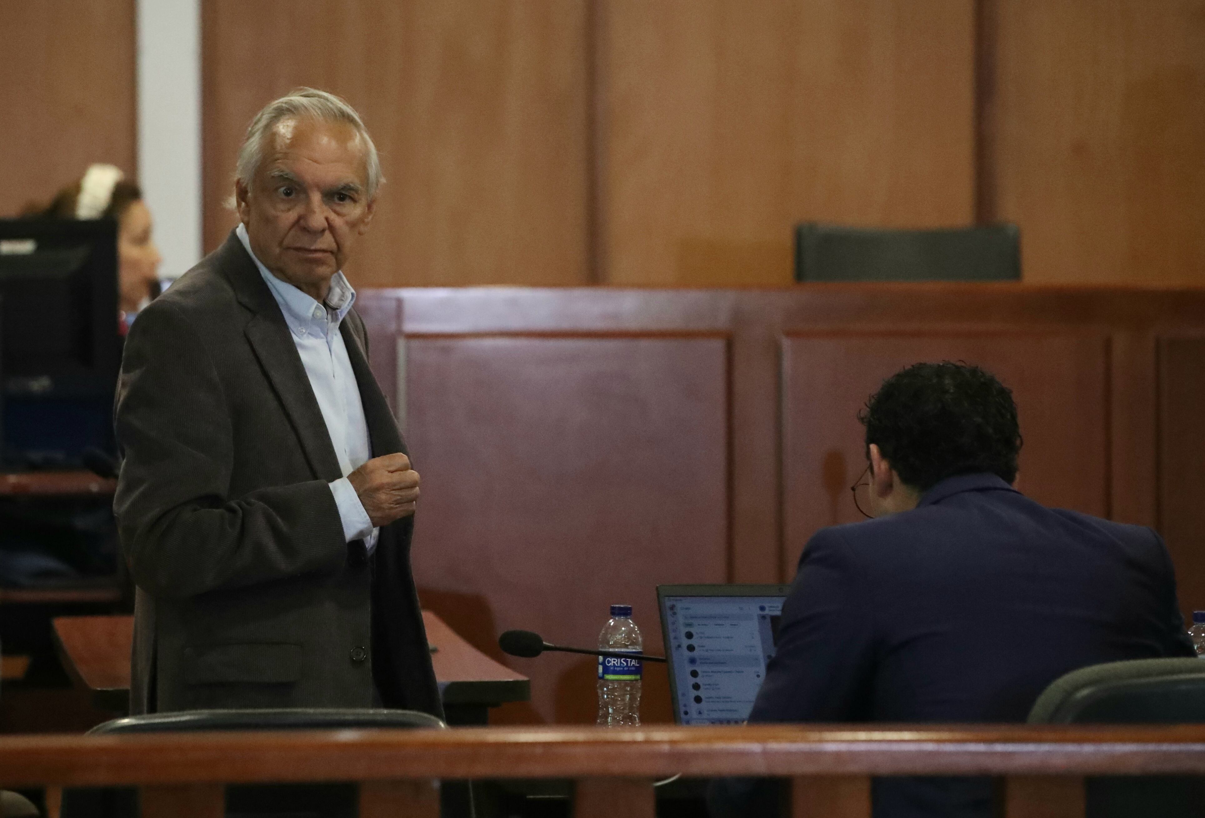 Exministro Ricardo Bonilla en audiencia en Sala Penal del Tribunal Superior de Bogotá.
