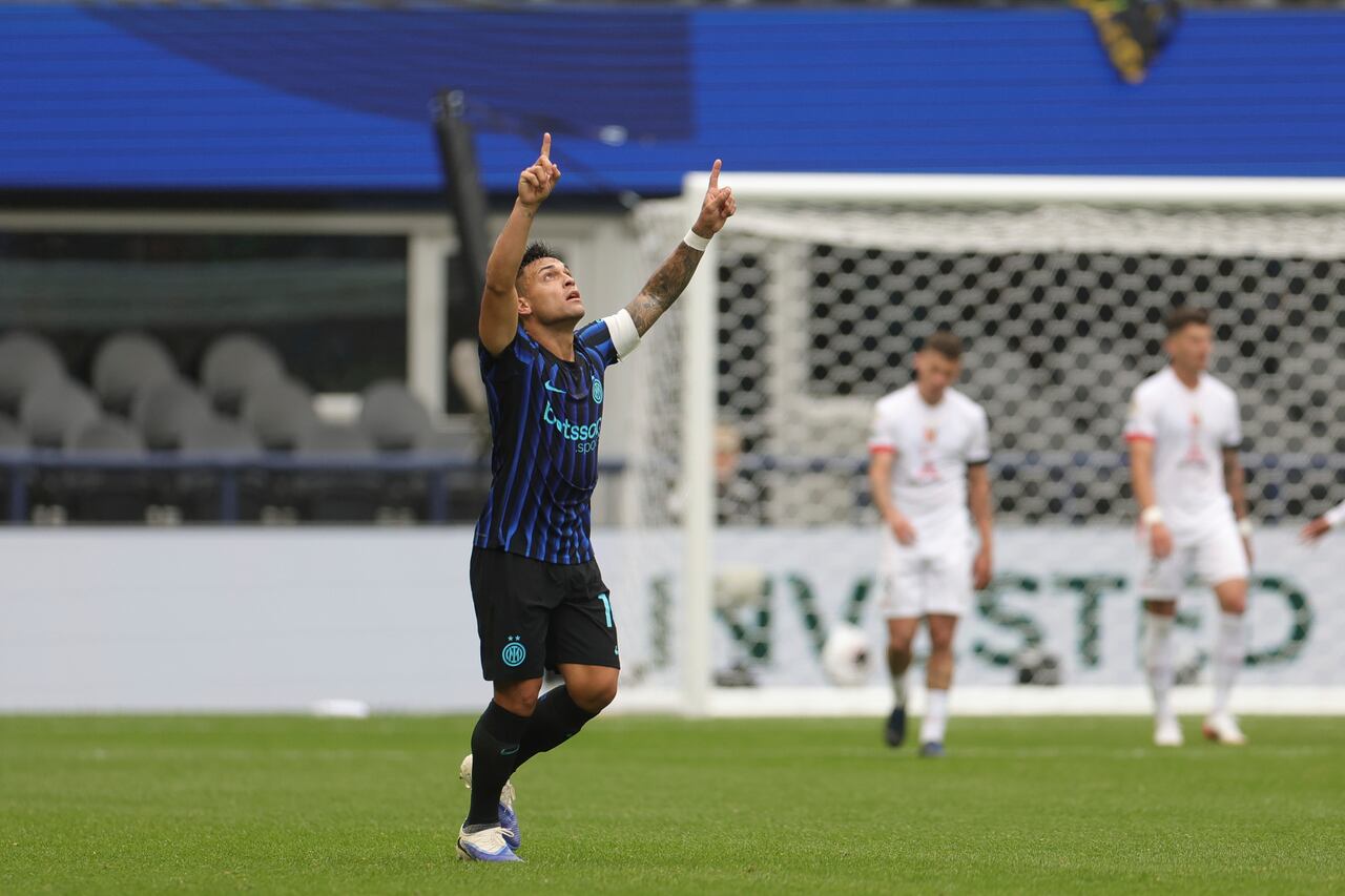 Lautaro Martínez también se reportó con gol para Inter de Milán.