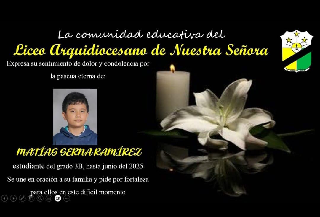 Matías Serna Ramírez, niño de 9 años que murió tras ingerir una pastilla rosada en Medellín.