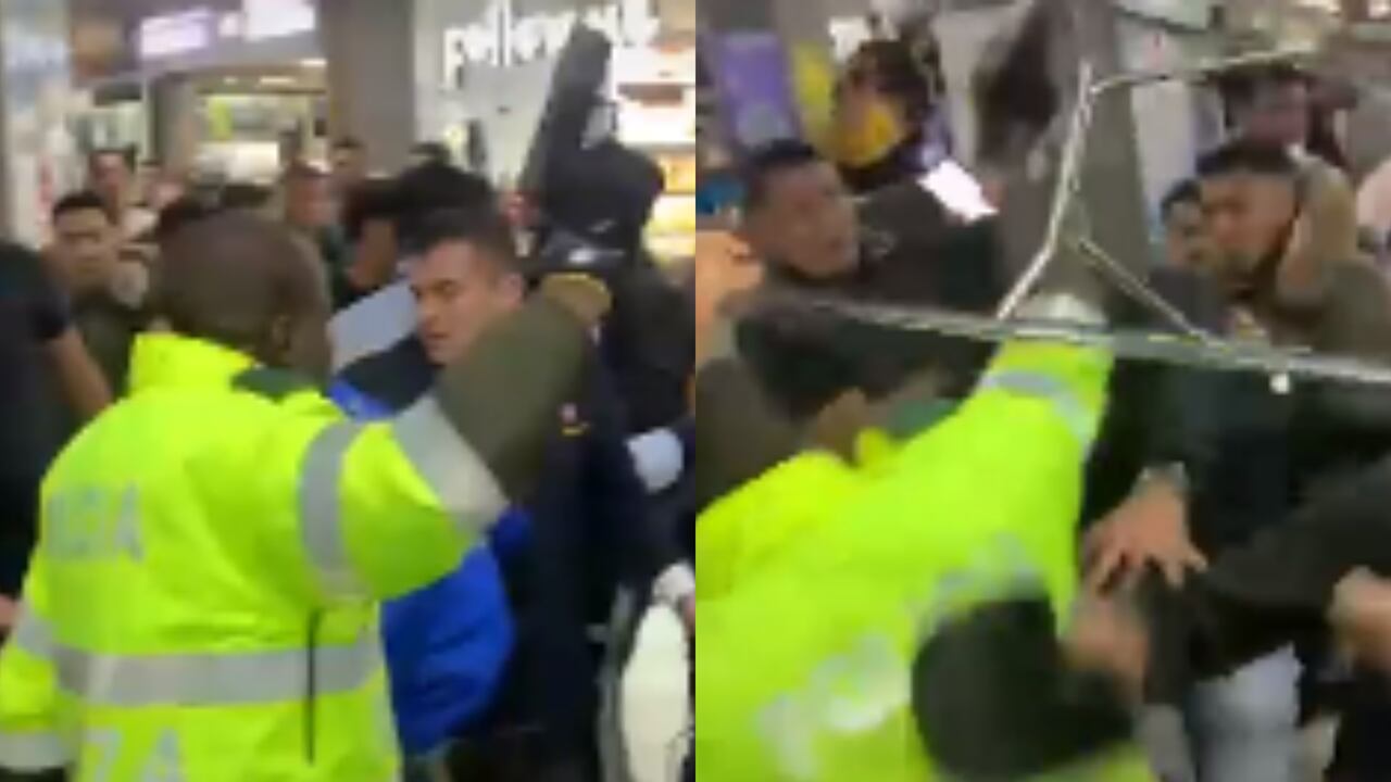 El uniformado accionó su arma tras ser golpeado en la cabeza con una silla.