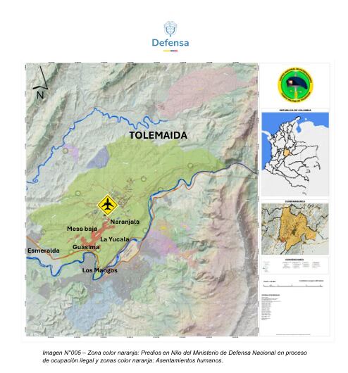 Según el Ministerio de Defensa, la presunta usurpación de tierras dentro de bases militares estaría vulnerando la seguridad de las mismas.