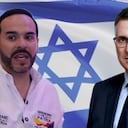 Abelardo de la Espriella y el ministro de Relaciones Exteriores de Israel, Gideon Sa’ar