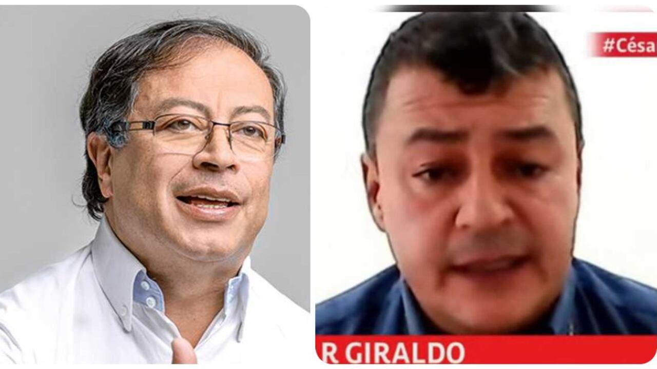 Gustavo Petro y Cesar Giraldo