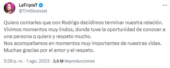 Foto: Twitter @TiniStoessel.