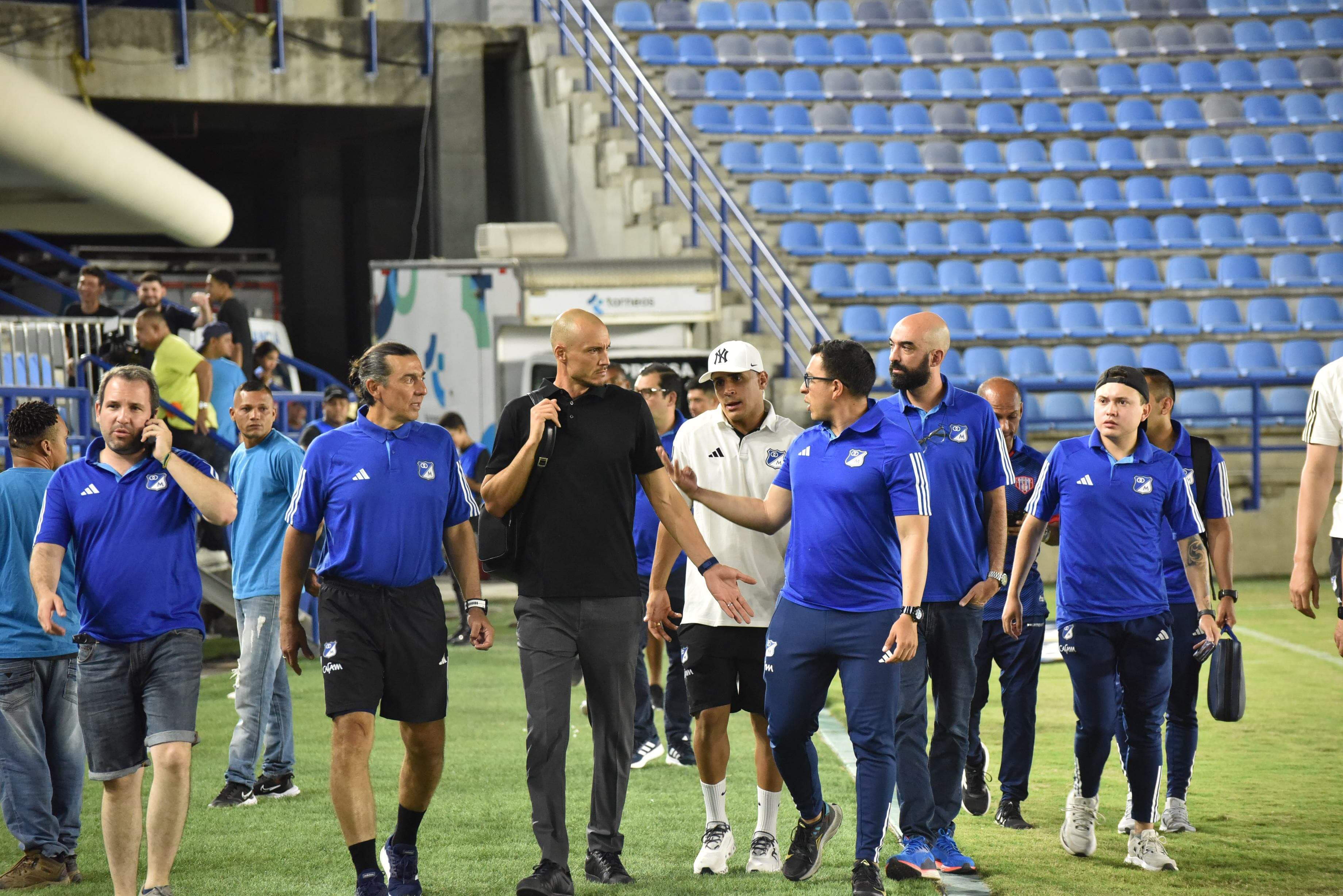Primeras imágenes de Millonarios en el estadio Sierra Nevada de Santa Marta.