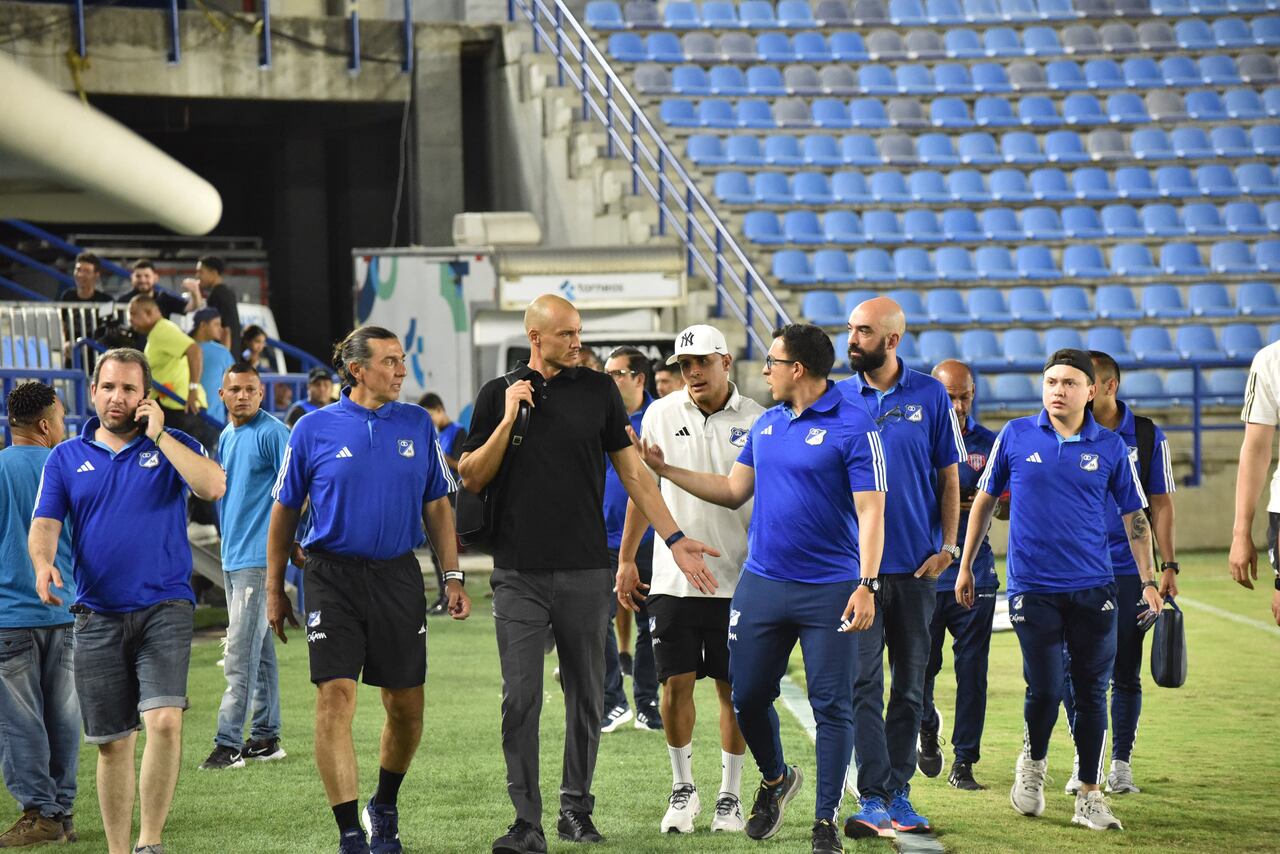Primeras imágenes de Millonarios en el estadio Sierra Nevada de Santa Marta.