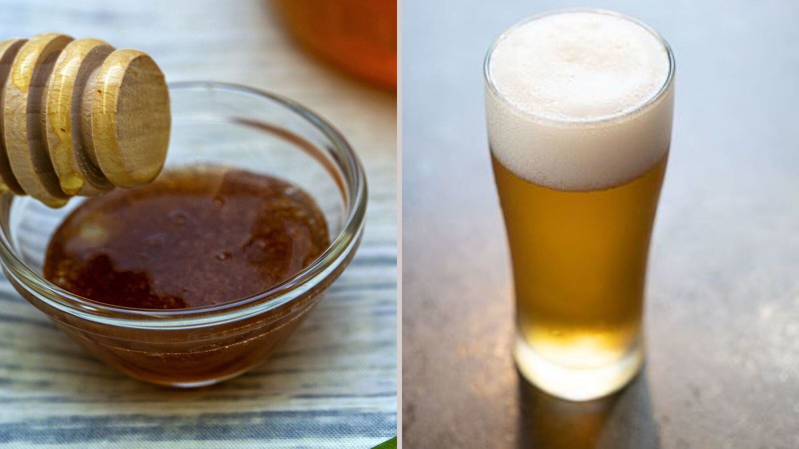 Marine el pollo con miel y cerveza