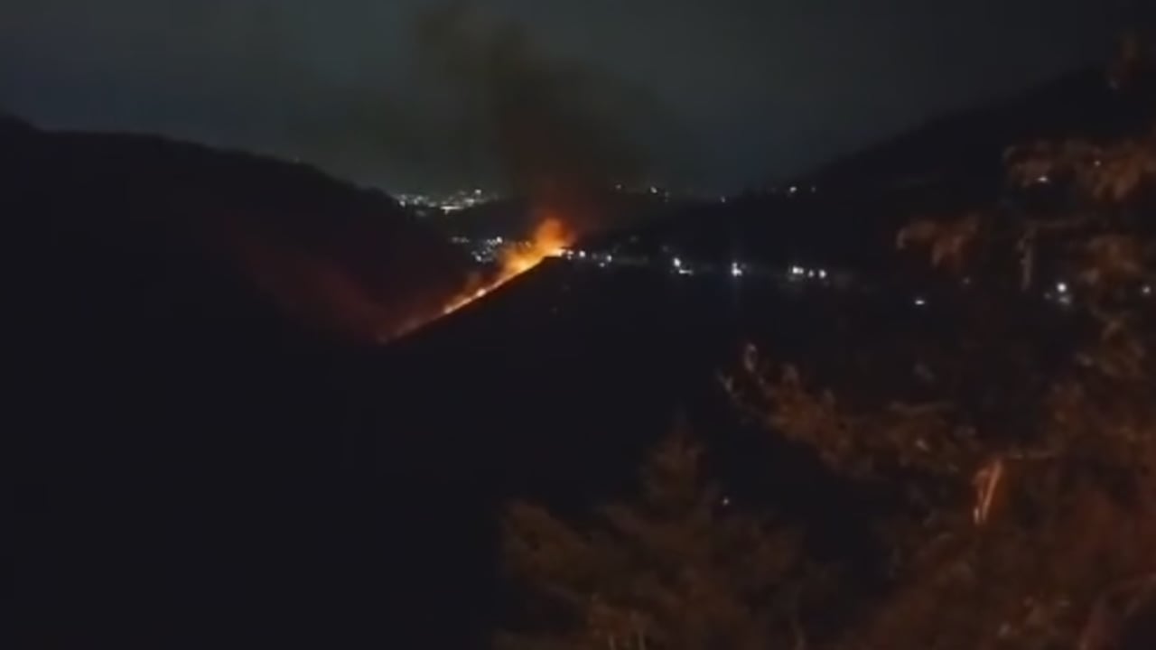 El incendio se presentó a la altura del kilómetro 10 en el municipio de El Saladito.