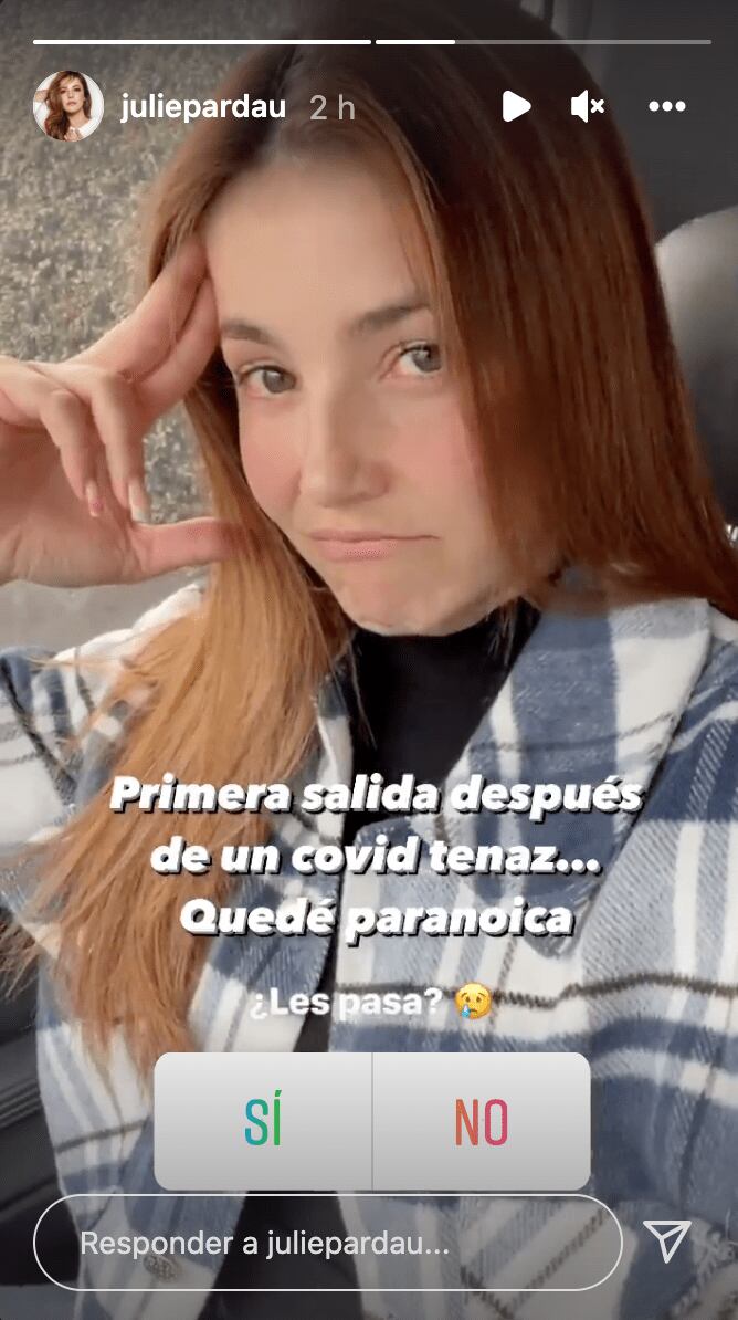 Historia de Juliette Pardau en Instagram