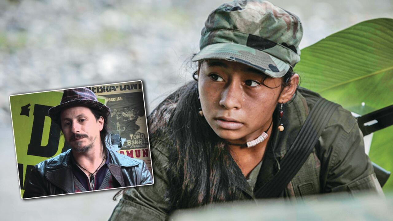 Imagen de la película ‘Alias María’. En el recuadro, José Luis Rugeles, director de la película ‘Alias María’.