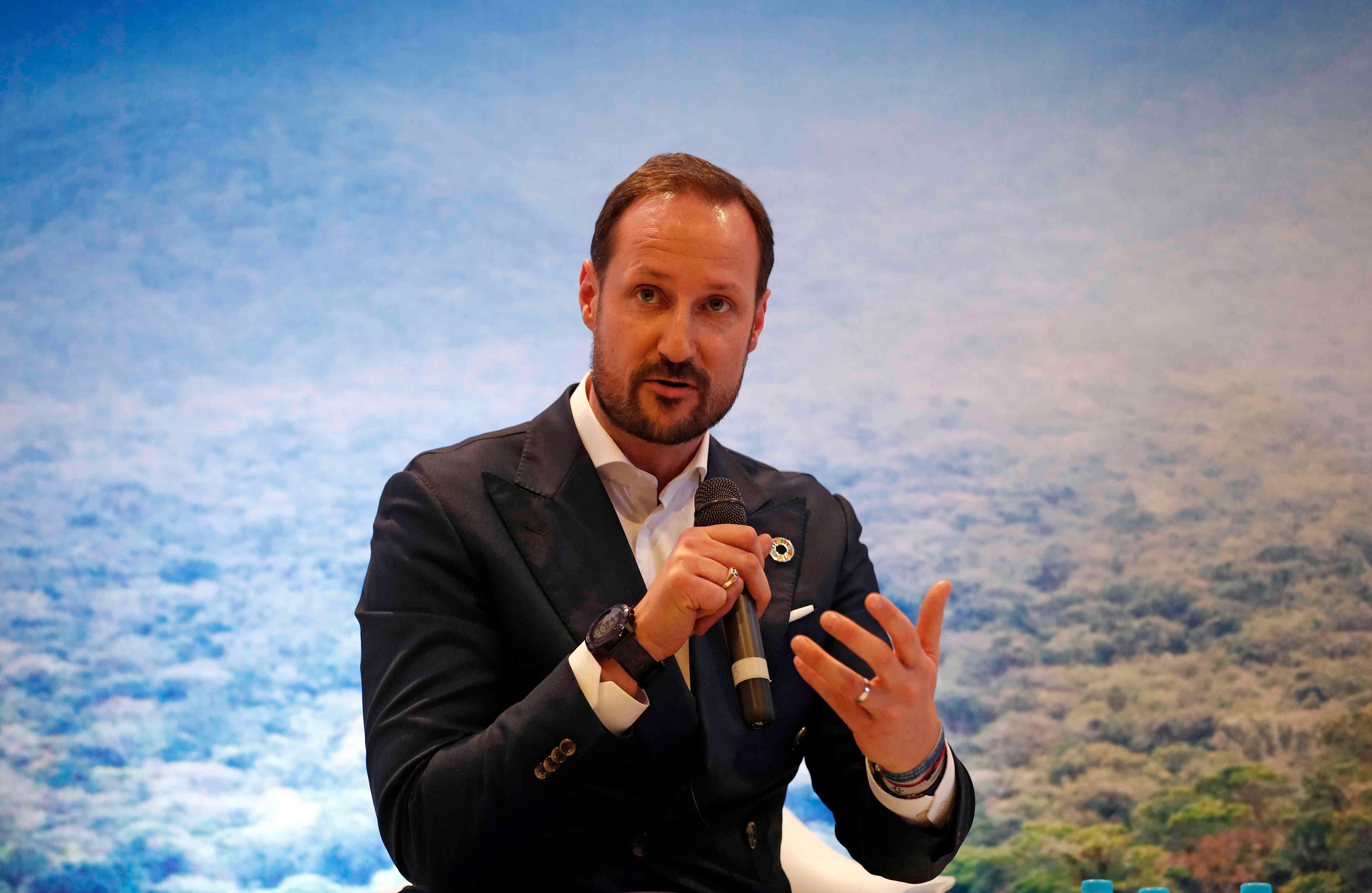 “Los jóvenes deben ser audaces y trabajar con otras personas para hacer el cambio que desean ver en el país”: Príncipe Haakon de Noruega, embajador de buena voluntad del Programa de las Naciones Unidas para el Desarrollo. Foto: León Darío Peláez/ semana.