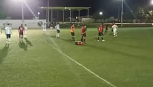 En video quedó registrado el ataque al técnico amateur.