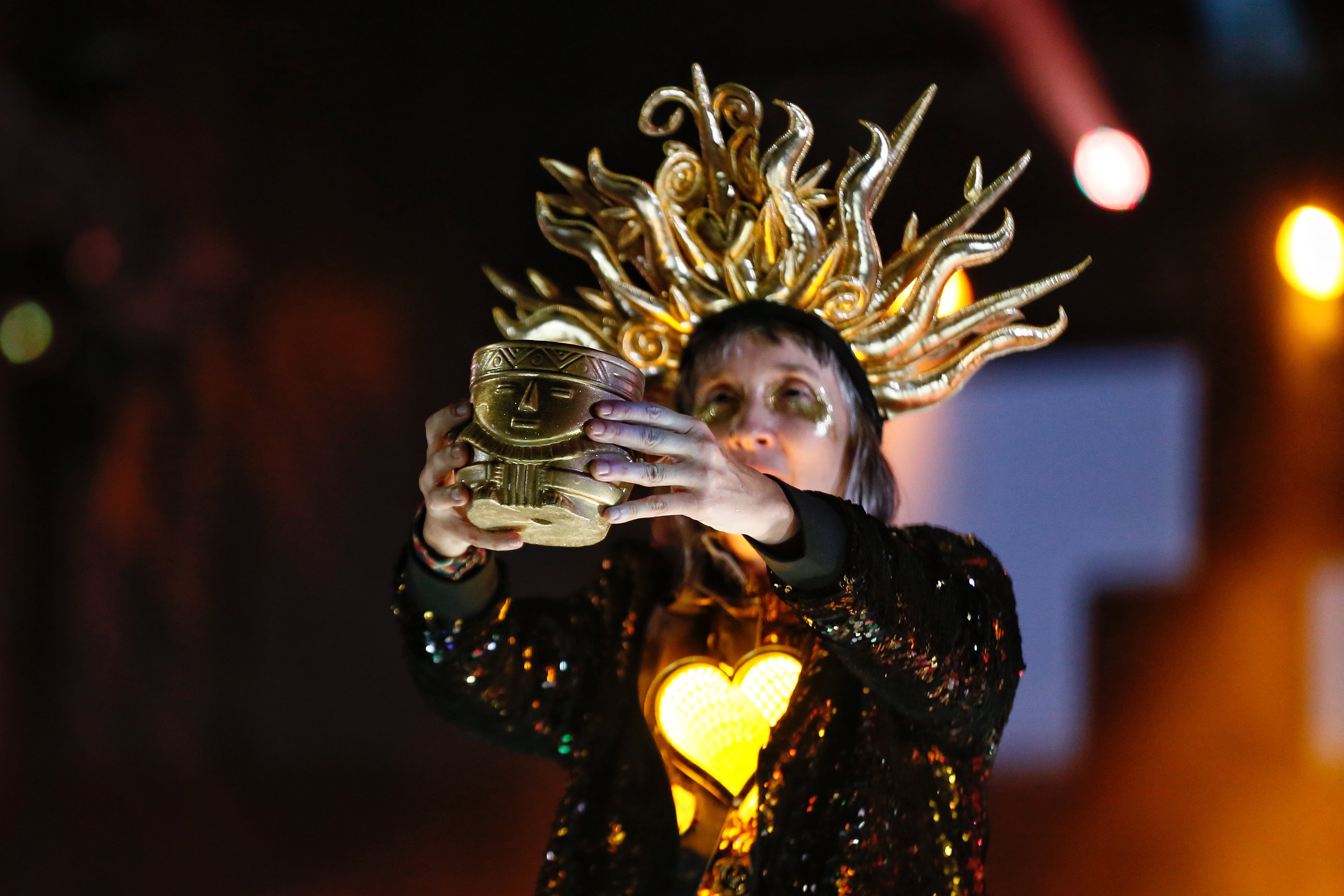 Bogotá. Noviembre 13 de 2023. En el Parque Simón Bolívar se llevó a cabo la tercera fecha del Festival Rock al parque 2023. Banda: Aterciopelados, Andrea Echeverri.