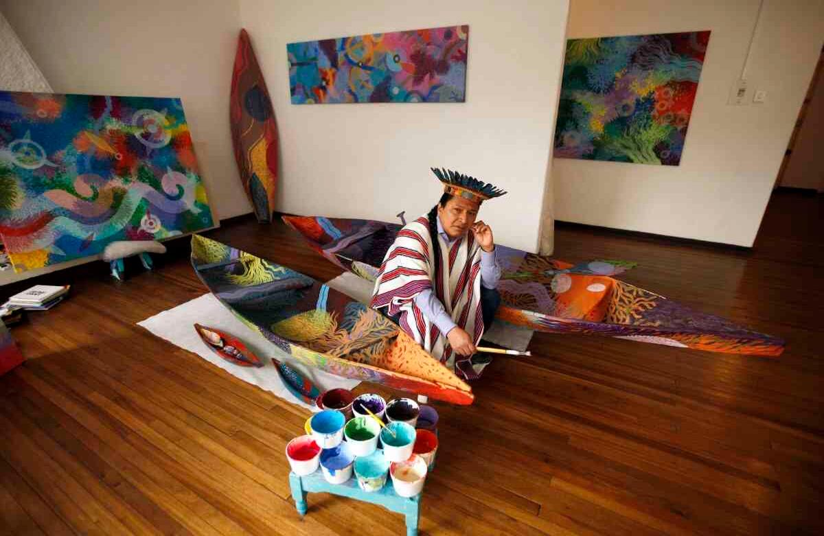 Benjamin Jacanamijoy Uaira Uaua - Artista indígena- Bogotá – Foto: León Darío Peláez/ SEMANA