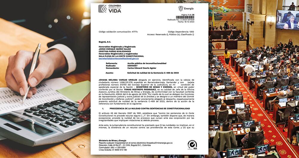 Son ya dos los ministerios (Hacienda y Minas) que intentan vía jurídica reversar o al menos modular la decisión de la Corte Constitucional sobre la deducibilidad de las regalías. 